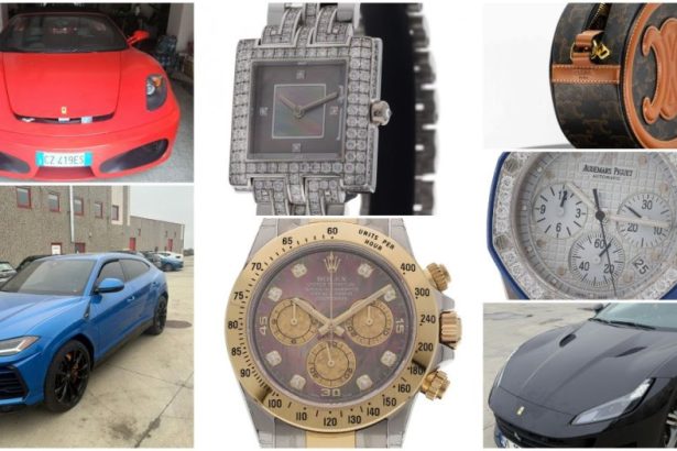 foto lamborghini ferrari ceasuri cu diamante si genti de marca disponibile la licitatie pe noua platforma anaf care este preul de inceput