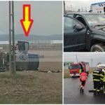 foto o soferita a cauzat accidentul de astazi din judetul satu mare masina rasturnata 2 victime