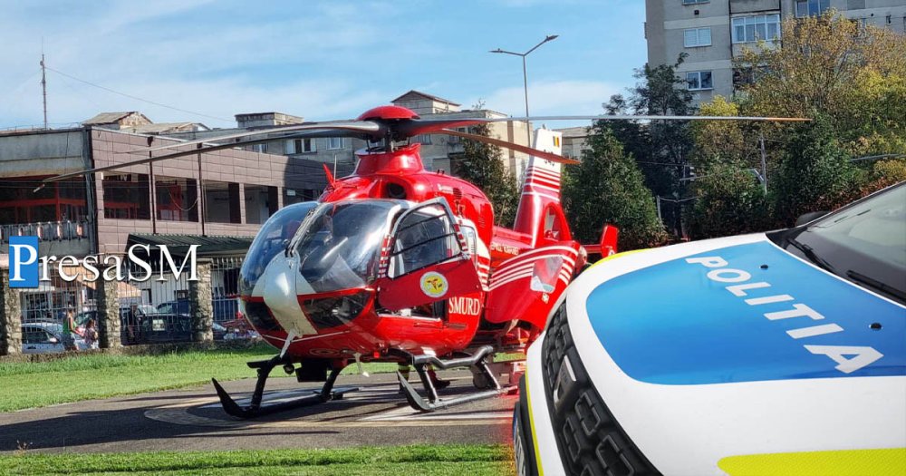 Acuzaii serioase Brbat transportat cu elicopterul SMURD Btut de Poliia Satu Mare afirm familia