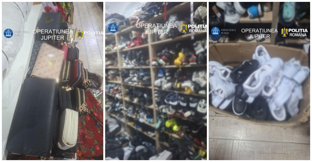 FOTO Perchezitii de mari proportii in Satu Mare Mii de produse contrafacute au fost confiscate de catre politisti