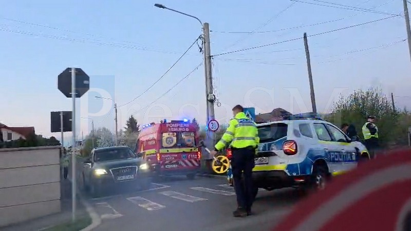 FOTO VIDEO Accident pe Drumul Odoreului Un pieton ar fi fost accidentat de o masina