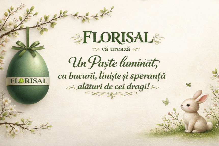 Florisal Satu Mare va transmite cele mai calde urari cu prilejul Sarbatilor Pascale