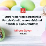 Mircea Govor mesaj de Paste Catolic Sarbatori fericite si binecuvantate