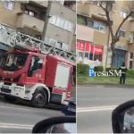 VIDEO Pericol real pe Drumul Careiului Pompierii intervin cu o autospeciala de mare inaltime