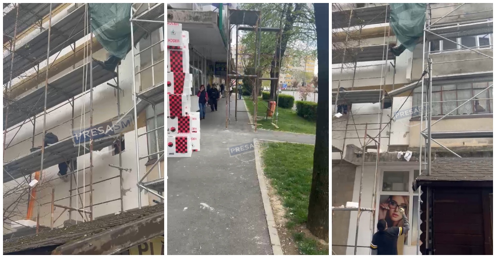 VIDEO Reabilitarea creeaza un pericol public in municipiul Satu Mare Pietonii tintii de mestri