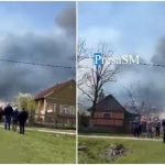VIDEO incendiu in judetul Satu Mare flacarele au cuprins acoperisul unei case si anexele acesteia