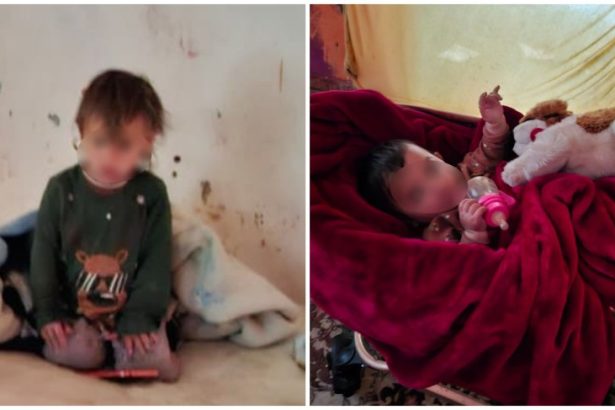 foto situatie scandalosa in satu mare o tanara de 19 ani si a lasat copiile in spital si apoi a cerut ajutor pentru a i ingriji