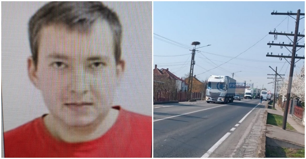 foto un tanar a sarit din masina pe dn19 si a disparut fara urma in judetul satu mare