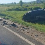 Accident cu trei victime in judetul Satu Mare O masina a cazut in sant Pe intre raniti se afla un copil de doar 2 ani