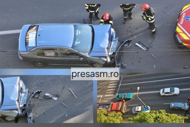 Accident in lant in zona Soarelui Pompierii Politia si Ambulanta intervin la fata locului
