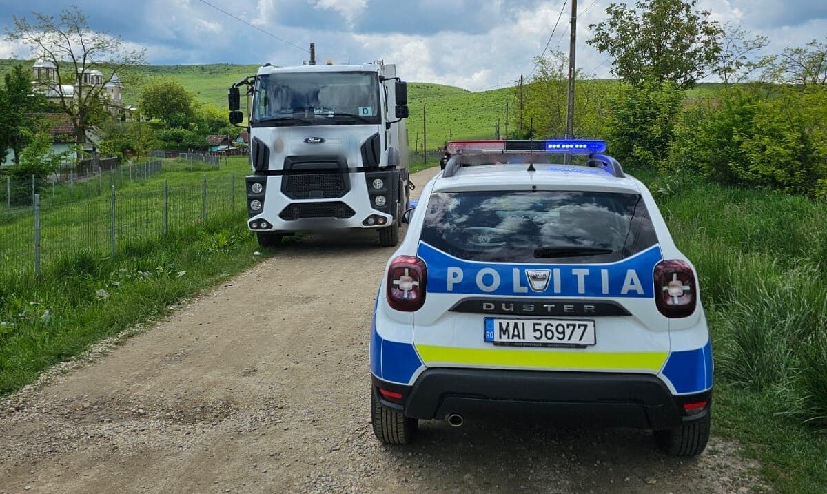 Bomba cu ceas sofer de TIR din Satu Mare oprit de politie oamenii legii au ramas socati