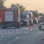 FOTO Accident pe DN 19 Doua autoutilitare sau collisionat intre Botiz si Ciuperceni