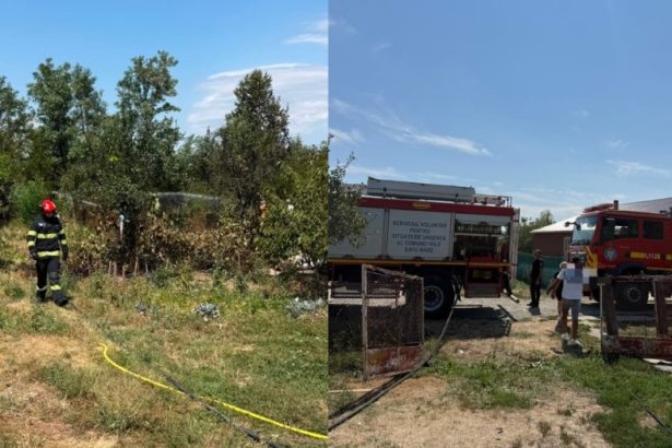 FOTO Multiple incendii in judetul Satu Mare in timpul caniculei Avertizarile emise de pompieri