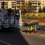 FOTO Politia detaliaza cum s a petrecut accidentul din Micro 17 Motociclistul a fost transportat la Urgenta