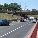 FOTO VIDEO Accident in centrul Satmarului O soferita ar fi trecut cu vederea semnul de STOP si a ciocnit o alta masina