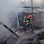 Mobilizare a pompierilor din Satu Mare Animale in pericol flacarile au cuprins o anexa