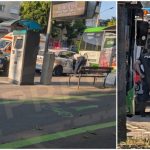 Trei masini de Politie au inconjurat un autobuz in municipiul Satu Mare Ambulanta a sosit la fata locului