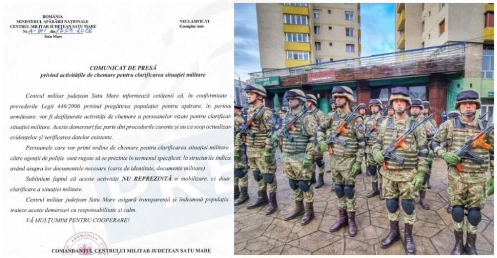Unii satmareni vor fi chemati prin intermediul Politiei Armata ofera explicatii si solicita populatiei sa ramana calma