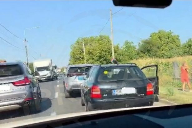 VIDEO Cum au reusit doi soferi sa impiedice circulatia in Satu Mare Accidente minore pe Drumul Odoreului