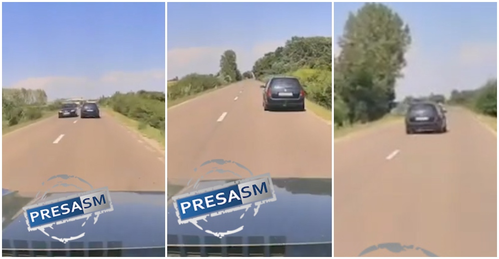 VIDEO Pericol pe drumurile din judetul Satu Mare Un sofer ar fi condus haotic si ar fi patruns de mai multe ori pe contrasens