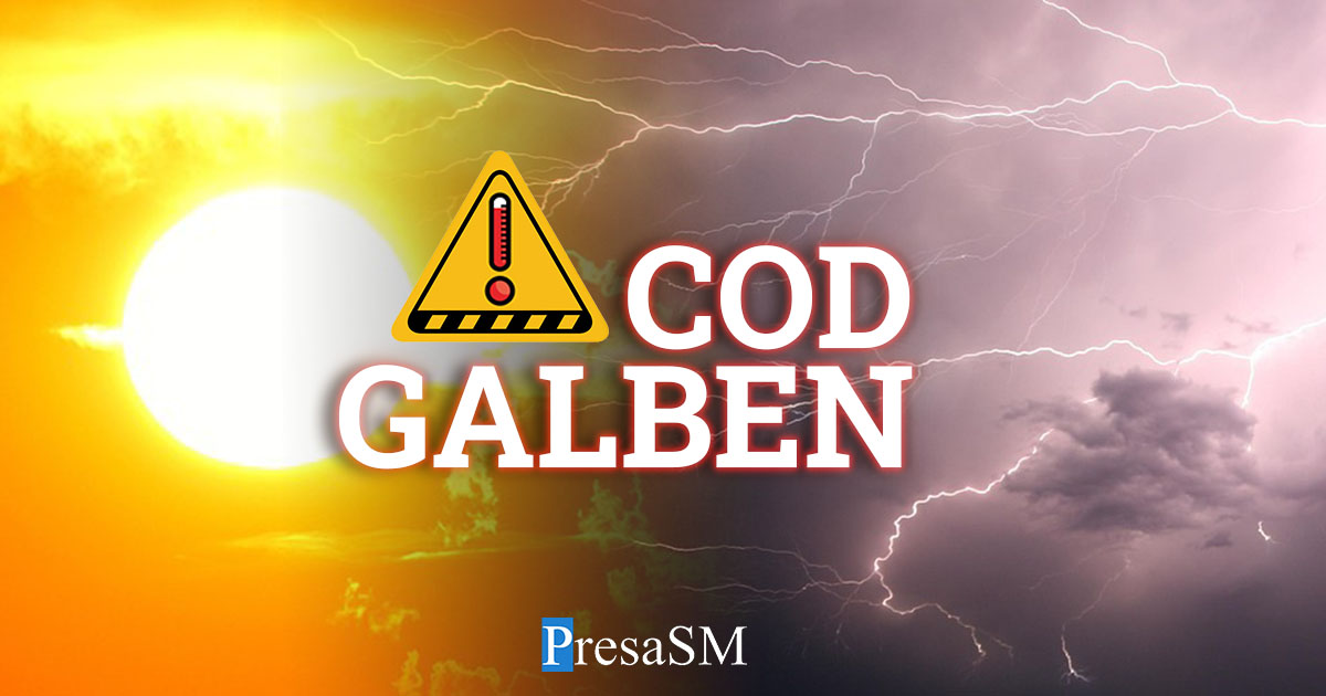 cod galben de canicula astazi la satu mare vremea se va schimba incepand de marti temperaturile vor scadea iar furtunile se apropie