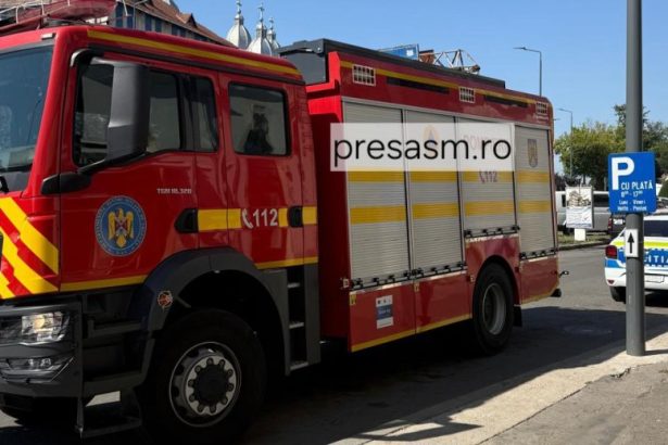 foto alerta intr un bloc din judetul satu mare sistemul de protectie a gazelor a luat foc