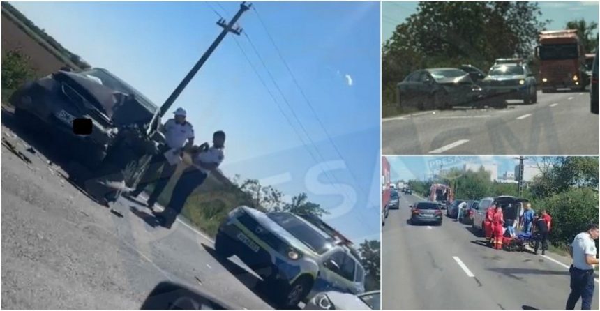 foto video accident frontal cu victime pe dn19 doua masini sau ciocnit intre satu mare si botiz