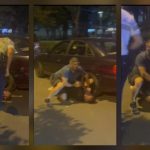 foto video beat si cu permisul anulat a provocat un accident si a incercat sa fuga imobilizat de trecatori