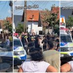 video bataie de proportii la apa politistii si luptatorii sas au intervenit doi tineri au fost raniti