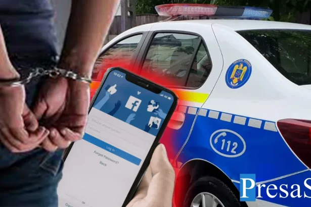 A spart geamul mașinii de Poliție după ce a fost amendat, la Satu Mare