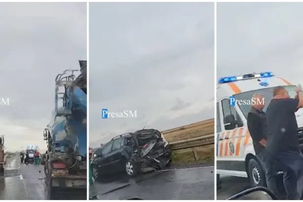 Accident cu trei mașini pe DN 19, între Moftinu Mic și Păulian. Cum s-a petrecut totul