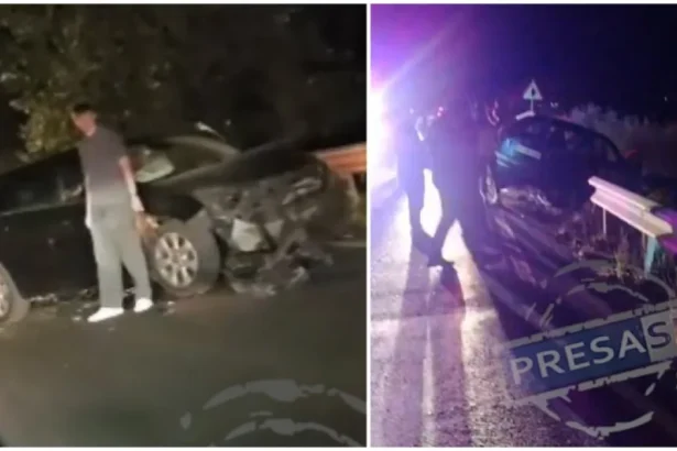 Accident DN19, Satu Mare: doi șoferi de 19 ani, o mașină în parapet, alta în șanț