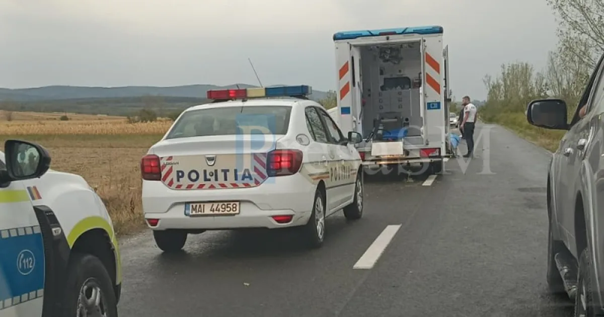 Accident în Satu Mare: Tânăr de 21 de ani, rănit după ce a ajuns cu mașina în șanț
