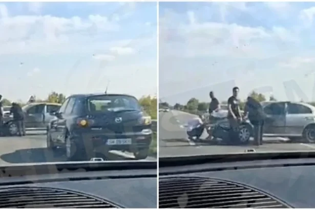 Accident pe DN19, în Satu Mare. Mașină grav avariată, blocată în parapet