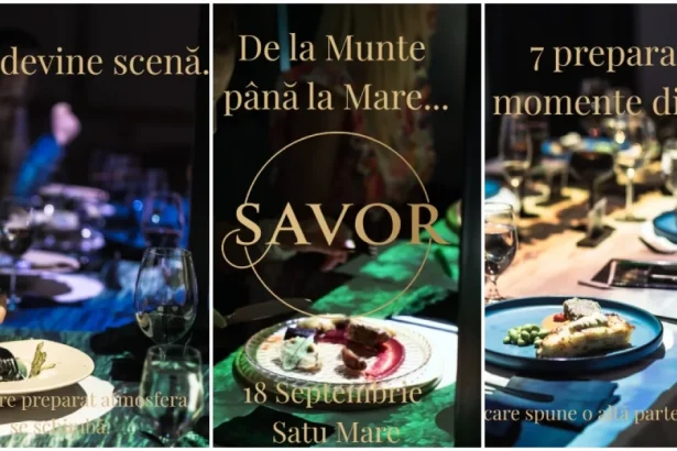 Cină multisenzorială la Satu Mare: proiecții, sunete și lumină pentru 24 de invitați