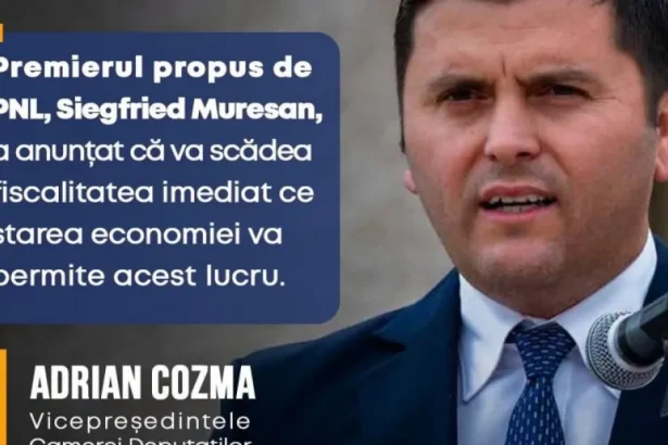 Cozma cere politici liberale și taxe reduse: România are nevoie de guvern liberal