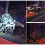 Doi tineri au murit pe loc într-un accident cumplit. Mașina s-a izbit violent de un stâlp