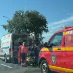 Incident pe Podul Golescu din Satu Mare. Un bărbat a fost preluat de urgență de ambulanță