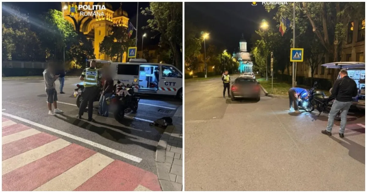 Polițiștii și RAR, verificări în centrul Sătmarului. Zeci de șoferi amendați