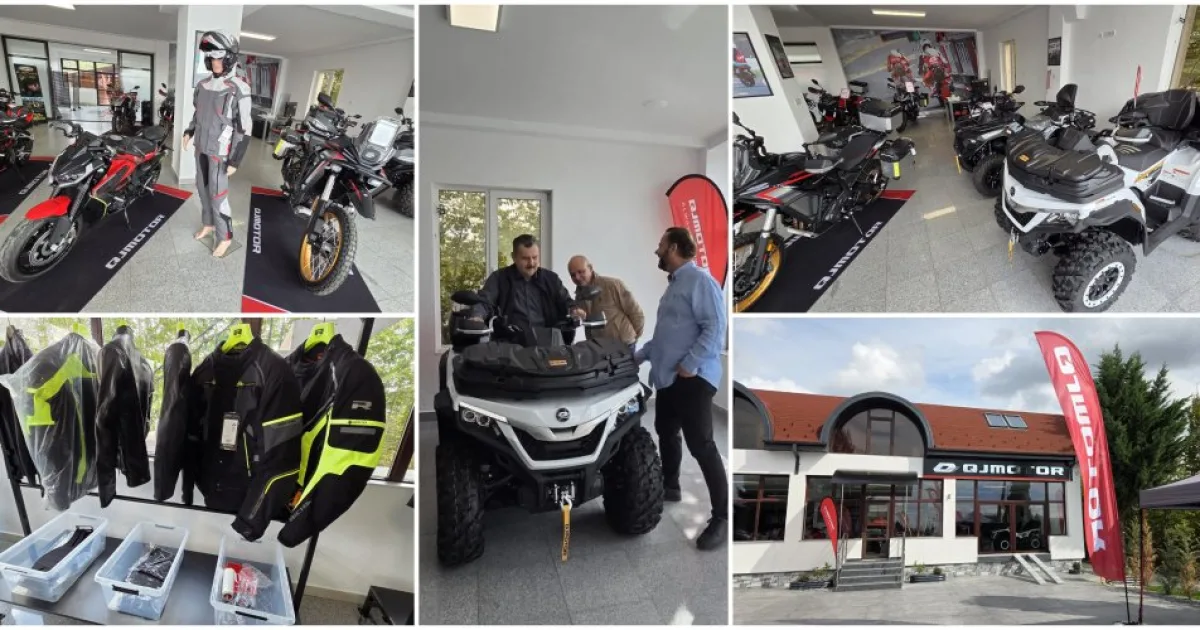 QJMotor a deschis un showroom la Satu Mare cu motociclete, scutere și ATV-uri