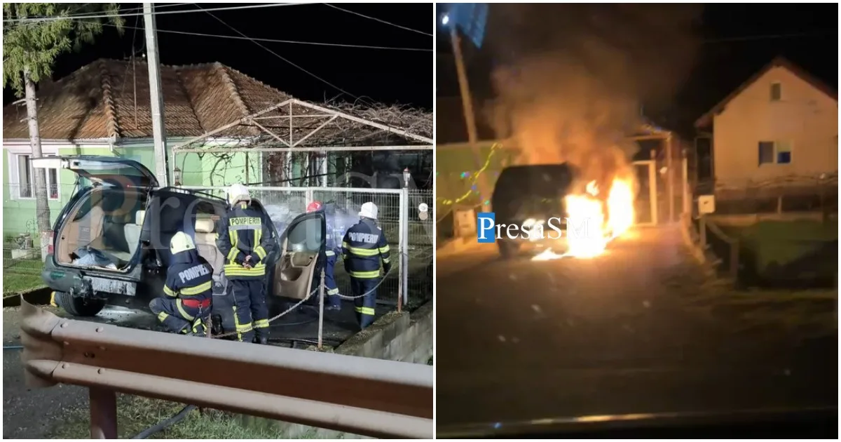Răzbunare după incendiere auto? Bărbat din Satu Mare acuzat de amenințare cu moartea