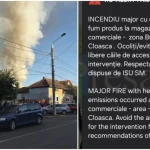 RO-ALERT în Satu Mare: incendiul cu fum abundent, semnalat populației