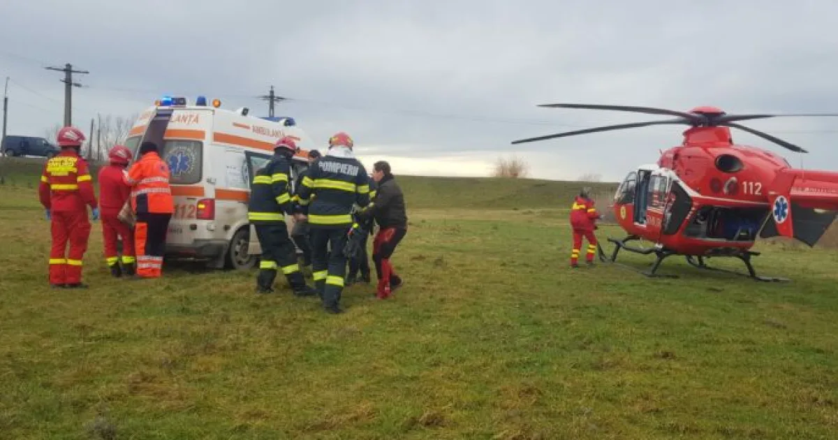 VIDEO. Adolescent de 15 ani, ars grav în Satu Mare, transferat cu SMURD la București